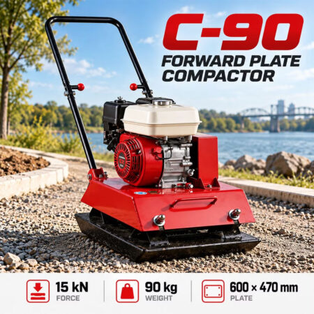 Vibratory Plate Compactor 1.5 Ton Red | Dusk Technology BD, v